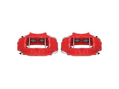 PowerStop Performance Front Brake Calipers; Red (11-14 Mustang GT w/ Performance Pack; 12-13 Mustang BOSS 302; 07-12 Mustang GT500)
