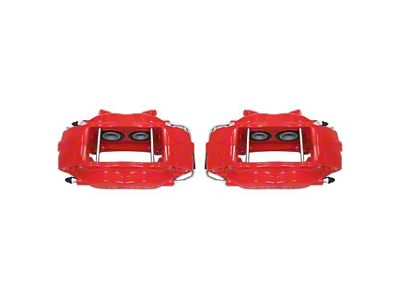 PowerStop Performance Front Brake Calipers; Red (11-14 Mustang GT w/ Performance Pack; 12-13 Mustang BOSS 302; 07-12 Mustang GT500)