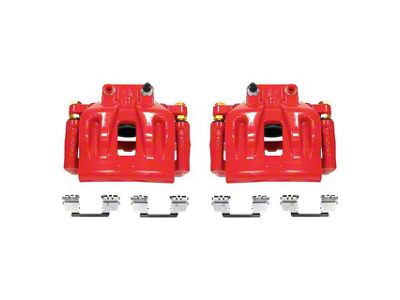 PowerStop Performance Front Brake Calipers; Red (12-21 RWD Challenger SXT w/ Single Piston Front Calipers)