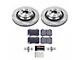 PowerStop Track Day Plus Brake Rotor and Pad Kit; Rear (08-21 Challenger w/ 4 or 6-Piston Front Calipers, Excluding SE & SXT)