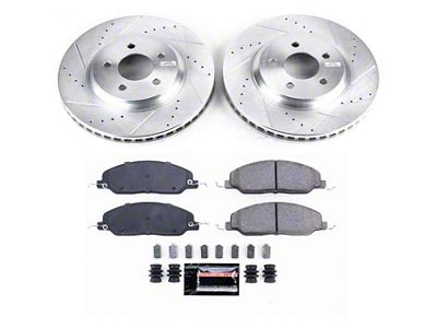 PowerStop Z23 Evolution Sport Brake Rotor and Pad Kit; Front (05-10 Mustang GT; 11-14 Mustang GT w/o Performance Pack)