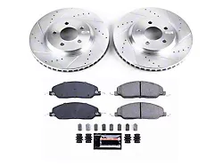 PowerStop Z23 Evolution Sport Brake Rotor and Pad Kit; Front (05-10 Mustang GT)