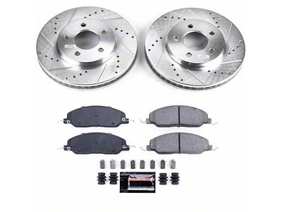 PowerStop Z23 Evolution Sport Brake Rotor and Pad Kit; Front (05-14 Mustang V6)