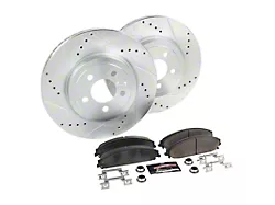 PowerStop Z23 Evolution Sport Brake Rotor and Pad Kit; Front (09-23 Challenger GT, R/T, Rallye Redline, SXT & T/A w/ Dual Piston Front Calipers; 2011 Challenger SE w/ Dual Piston Front Calipers)