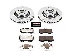 PowerStop Z23 Evolution Sport Brake Rotor and Pad Kit; Front (15-23 Mustang GT w/o Performance Pack, EcoBoost w/ Performance Pack)