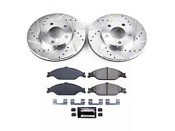 PowerStop Z23 Evolution Sport Brake Rotor and Pad Kit; Front (99-04 Mustang GT, V6)