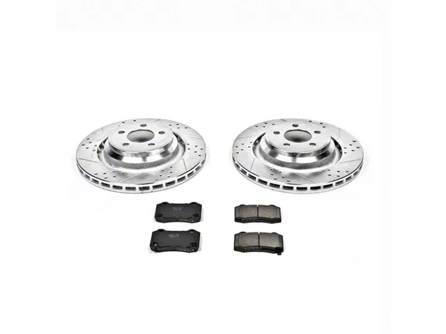 PowerStop Z23 Evolution Sport Brake Rotor and Pad Kit; Rear (08-21 Challenger w/ 4 or 6-Piston Front Calipers, Excluding SE & SXT)