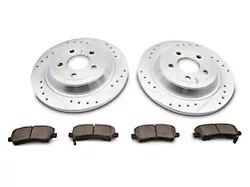 PowerStop Z23 Evolution Sport Brake Rotor and Pad Kit; Rear (15-23 Mustang GT, EcoBoost w/ Performance Pack)
