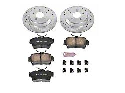 PowerStop Z23 Evolution Sport Brake Rotor and Pad Kit; Rear (94-04 Mustang Cobra, Bullitt, Mach 1)