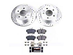 PowerStop Z23 Evolution Sport Brake Rotor and Pad Kit; Rear (94-04 Mustang GT, V6)