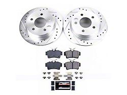 PowerStop Z23 Evolution Sport Brake Rotor and Pad Kit; Rear (94-04 Mustang GT, V6)