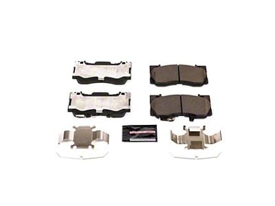 PowerStop Z23 Evolution Sport Carbon-Fiber Ceramic Brake Pads; Front Pair (15-23 Mustang GT w/o Performance Pack, EcoBoost w/ Performance Pack)
