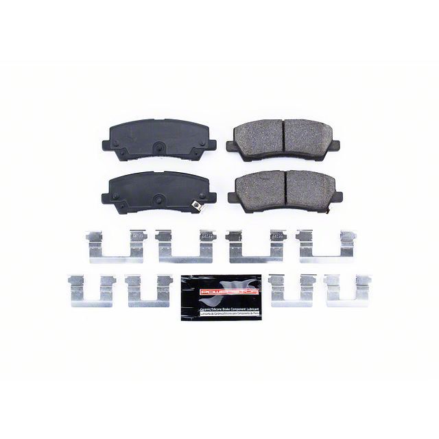 PowerStop Z23 Evolution Sport Carbon-Fiber Ceramic Brake Pads; Rear Pair (15-23 Mustang GT, EcoBoost, V6)