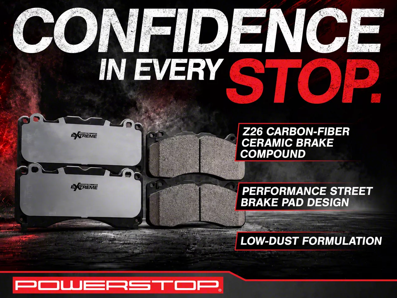PowerStop Mustang Z26 Street Performance Carbon-Fiber Ceramic