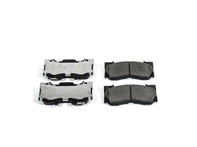 PowerStop Z26 Street Performance Carbon-Fiber Ceramic Brake Pads; Front Pair (15-23 Mustang GT w/o Performance Pack, EcoBoost w/ Performance Pack)