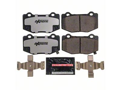 PowerStop Z26 Street Performance Carbon-Fiber Ceramic Brake Pads; Rear Pair (15-20 Mustang GT350)