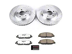 PowerStop Z26 Street Warrior Brake Rotor and Pad Kit; Front (3/21/10-14 Mustang GT w/o Performance Pack)