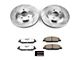 PowerStop Z26 Street Warrior Brake Rotor and Pad Kit; Front (05-14 Mustang V6)