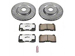 PowerStop Z26 Street Warrior Brake Rotor and Pad Kit; Front (11-14 Mustang GT w/ Performance Pack; 12-13 Mustang BOSS 302; 07-13 Mustang GT500)
