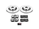 PowerStop Z26 Street Warrior Brake Rotor and Pad Kit; Front (15-23 Mustang GT w/o Performance Pack, EcoBoost w/ Performance Pack)