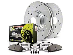 PowerStop Z26 Street Warrior Brake Rotor and Pad Kit; Rear (15-23 Mustang EcoBoost w/o Performance Pack, V6)