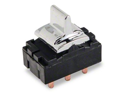 Power Window Switch; Chrome (79-86 Mustang)