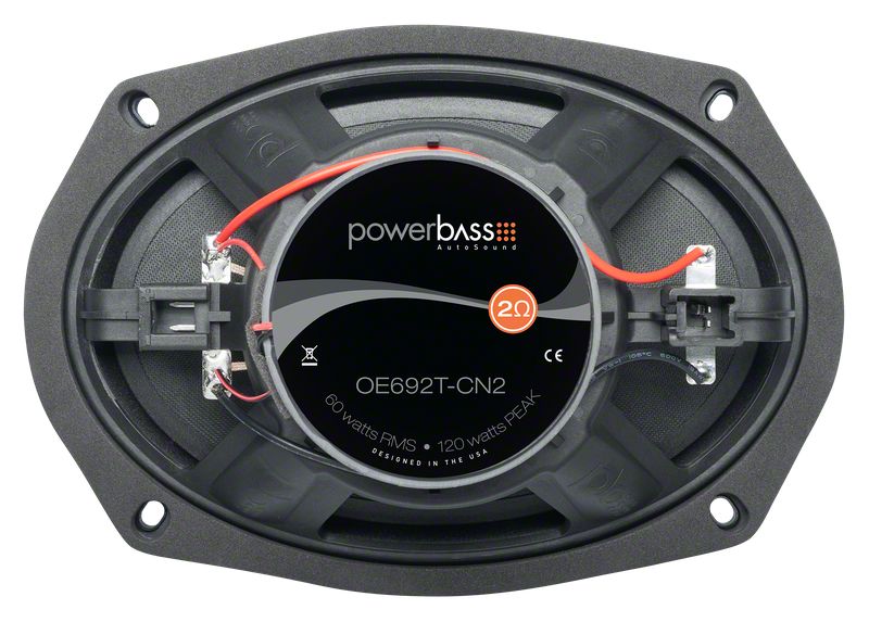 PowerBass Charger 6x9-Inch 2 Ohm Direct Fit Thin Mount OEM