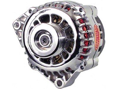 Powermaster Alternator; 150 Amp; Polished (98-02 5.7L Camaro)