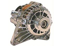 Powermaster CS130D Style Saddle Mount Alternator with 6-Groove Pulley; 165 Amp; Chrome (93-02 3.8L Camaro)