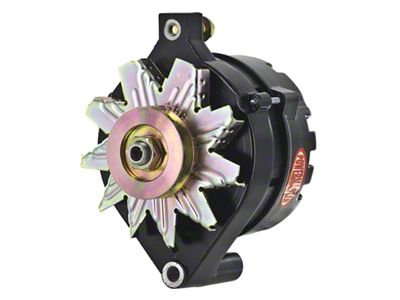 Powermaster 1G Style Early OE Look Alternator; 75 Amp; Black (79-86 Mustang)