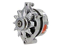 Powermaster 1G Style Early OE Look Alternator; 75 Amp; Polished (79-86 Mustang)