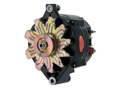 Powermaster 1G Style Oversize Large Frame Mount Alternator with 1V Pulley; 120 Amp; Natural (79-82 Mustang, Excluding 5.0L)