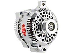 Powermaster 3G Style Large Frame Straight Mount Alternator with 6-Groove Pulley; 140 Amp; Chrome (94-95 5.0L Mustang; 94-00 Mustang V6)