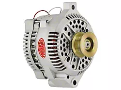 Powermaster 3G Style Large Frame Straight Mount Alternator with 6-Groove Pulley; 140 Amp; Natural (87-95 5.0L Mustang; 94-00 Mustang V6)