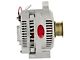 Powermaster 3G Style Large Frame Straight Mount Alternator with 6-Groove Pulley; 200 Amp; Natural (87-93 Mustang)