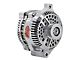 Powermaster 3G Style Large Frame Straight Mount Alternator with 6-Groove Pulley; 200 Amp; Polished (94-95 5.0L Mustang; 94-00 Mustang V6)