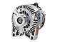 Powermaster 4G Style Large Frame V Mount Alternator with 6-Groove Pulley; 140 Amp; Polished (96-01 Mustang Cobra, Bullitt; 03-04 Mustang Mach 1)