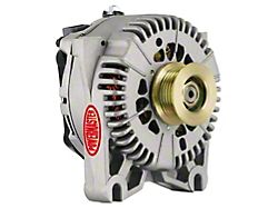 Powermaster 4G Style Large Frame V Mount Alternator with 6-Groove Pulley; 200 Amp; Natural (96-01 Mustang Cobra; 01-04 Mustang Bullitt, Mach 1)