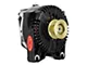 Powermaster 4G Style Large Frame V Mount Alternator with 6-Groove Pulley; Black (96-03 Mustang, Excluding V6)
