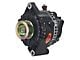 Powermaster 6G Style Small Frame Straight Mount Alternator with 6-Groove Pulley; 155 Amp; Black (01-04 Mustang V6)