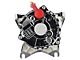 Powermaster 6G Style Small Frame V Mount Alternator with 6-Groove Pulley; 155 Amp; Chrome (99-04 Mustang GT, Cobra, Mach 1)