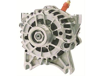 Powermaster 6G Style Small Frame V Mount Alternator with 6-Groove Pulley; 155 Amp; Natural (99-04 Mustang GT, Cobra, Mach 1)