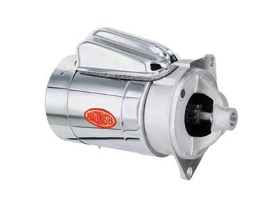 Powermaster Original Look Hi-Torque Starter; 164-Tooth; Chrome (1979 5.0L Mustang w/ Manual Transmission; 83-85 5.0L Mustang w/ Manual Transmission; 1995 Mustang Cobra R)