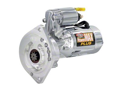 Powermaster PowerMAX Plus Starter; 16:1 Compression Ratio; Billet Black/Chrome (1979 5.0L Mustang w/ Manual Transmission; 83-85 5.0L Mustang w/ Manual Transmission; 1995 Mustang Cobra R)