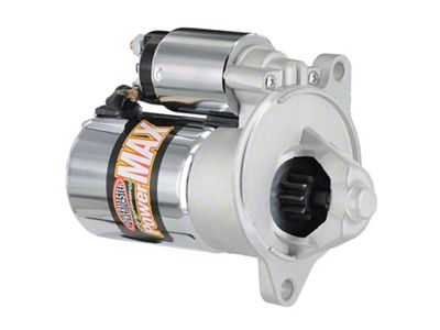 Powermaster PowerMAX Starter; 157-Tooth; Chrome (84-95 5.0L Mustang; 1995 Mustang Cobra R)