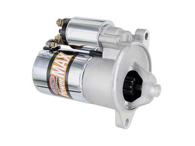 Powermaster PowerMAX Starter; 164-Tooth; Chrome (79-83 5.0L Mustang w/ Manual Transmission)