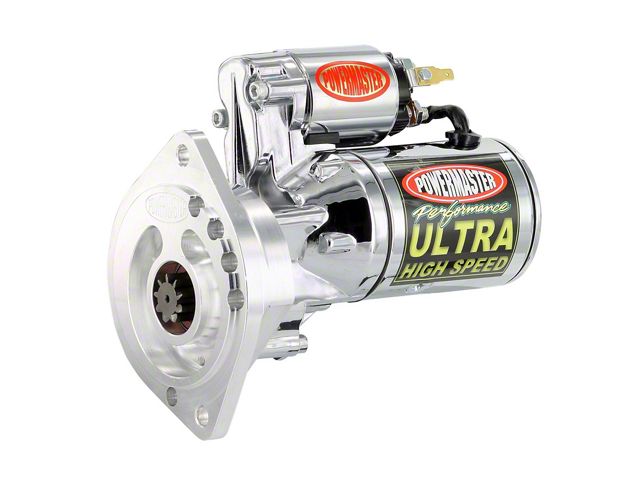 Powermaster Ultra Torque High Speed Starter; 164-Tooth; Chrome (79-83 5.0L Mustang w/ Manual Transmission)