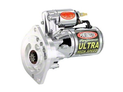 Powermaster Ultra Torque High Speed Starter; 164-Tooth; Chrome (79-83 5.0L Mustang w/ Manual Transmission)