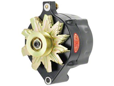 Powermaster Upgrade Alternator with 6-Groove Pulley; 150 Amp; Black (79-93 Mustang)