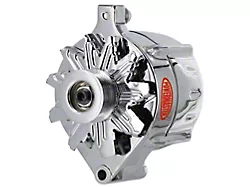 Powermaster Upgrade Alternator with 6-Groove Pulley; 150 Amp; Chrome (79-93 Mustang)